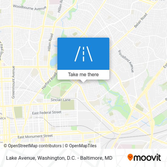 Lake Avenue map