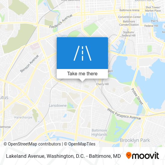 Lakeland Avenue map
