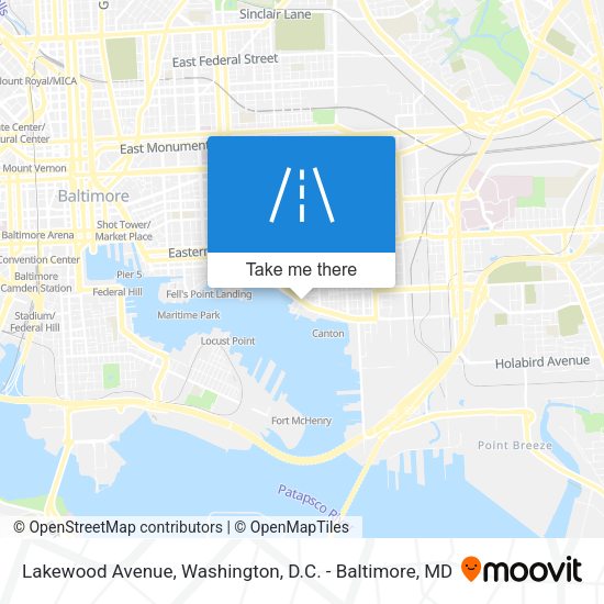 Lakewood Avenue map