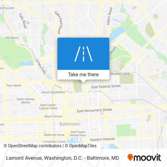 Mapa de Lamont Avenue