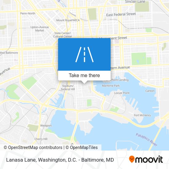 Lanasa Lane map