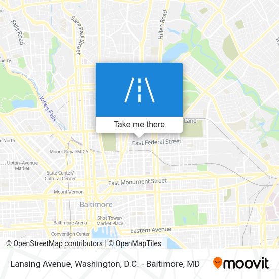 Lansing Avenue map