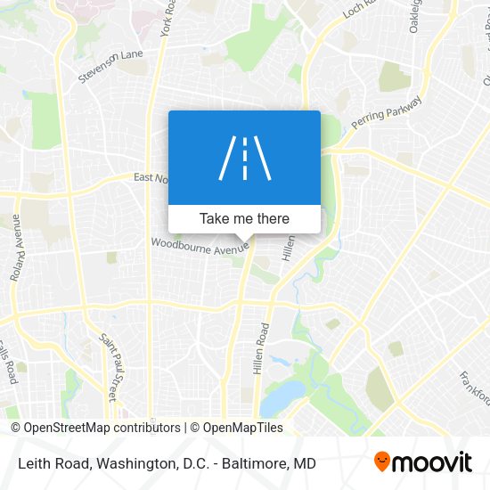Mapa de Leith Road