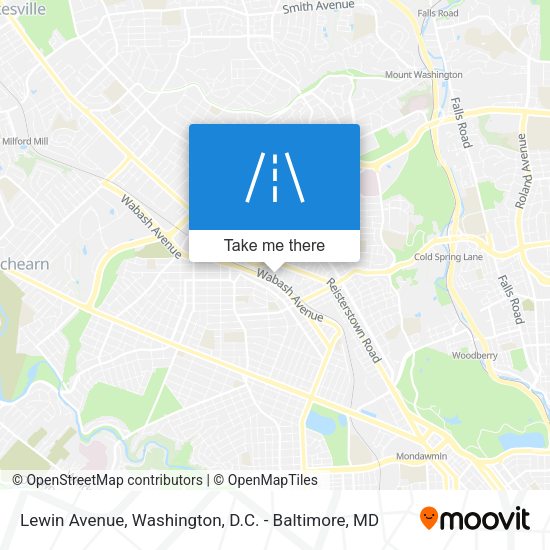 Lewin Avenue map