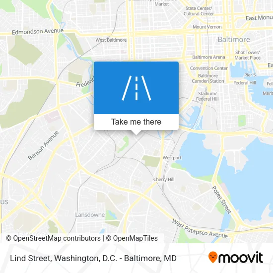 Lind Street map