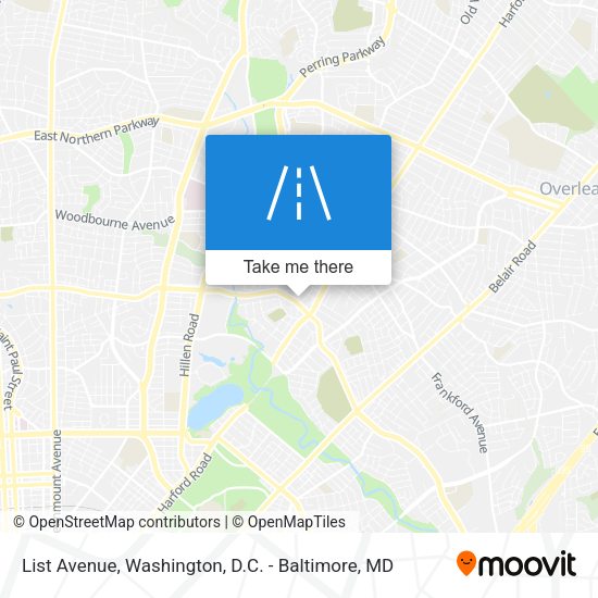 List Avenue map