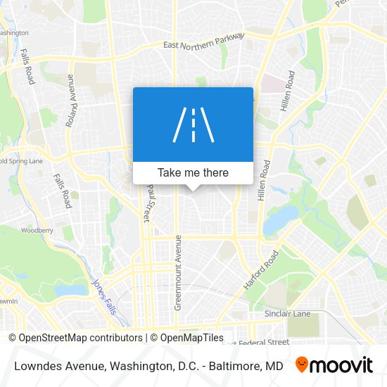 Lowndes Avenue map