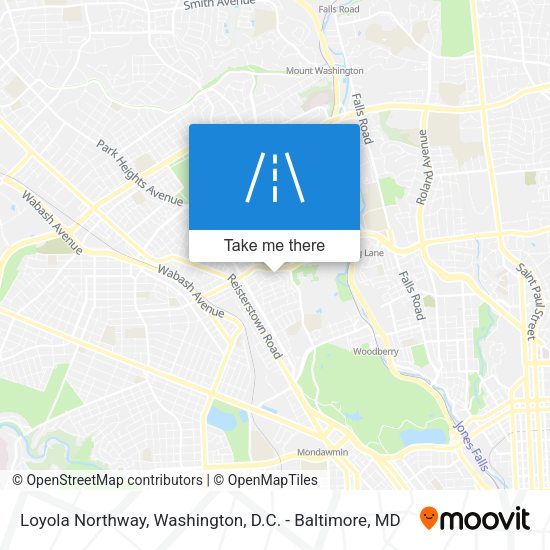 Loyola Northway map