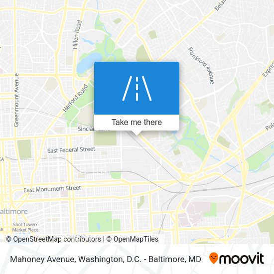 Mahoney Avenue map