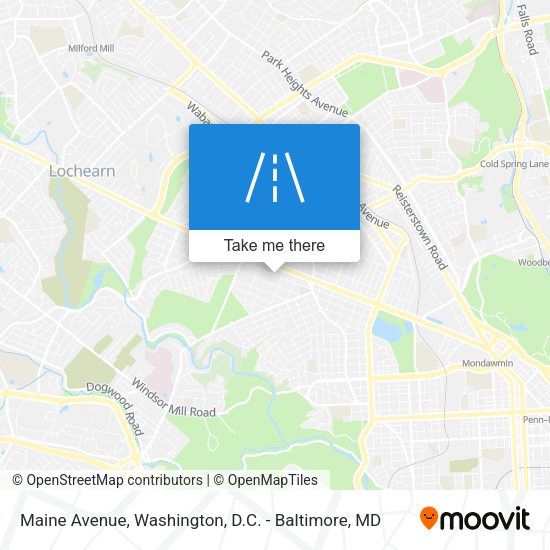 Mapa de Maine Avenue