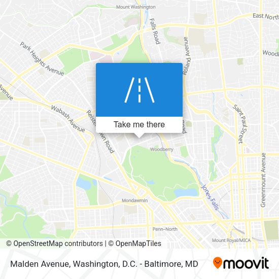 Malden Avenue map