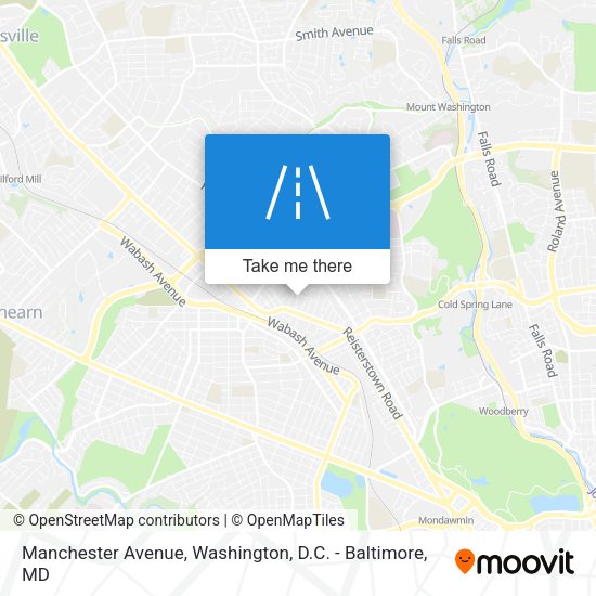 Manchester Avenue map