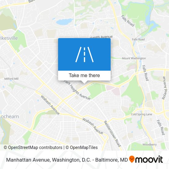 Mapa de Manhattan Avenue