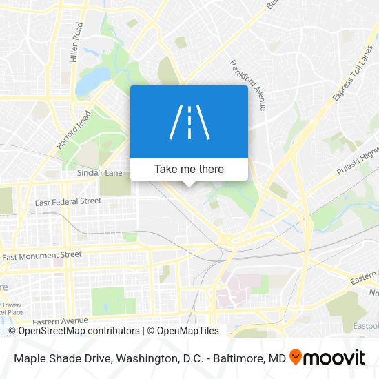 Maple Shade Drive map