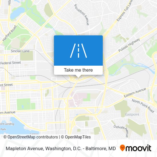 Mapleton Avenue map