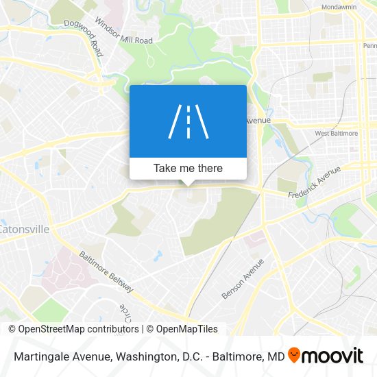 Martingale Avenue map
