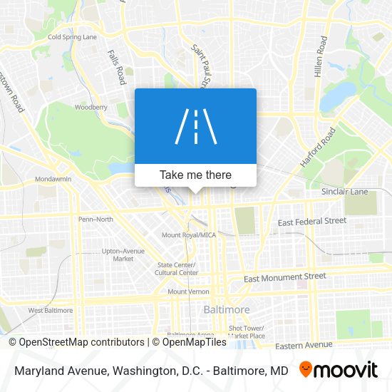 Maryland Avenue map