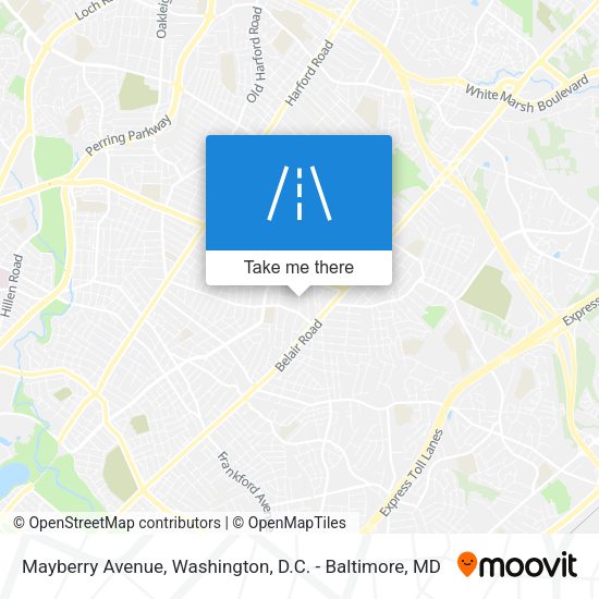 Mayberry Avenue map