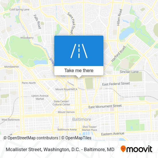 Mcallister Street map