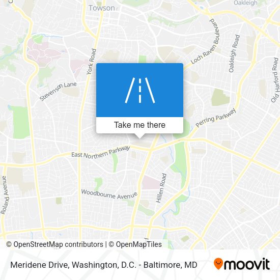 Mapa de Meridene Drive