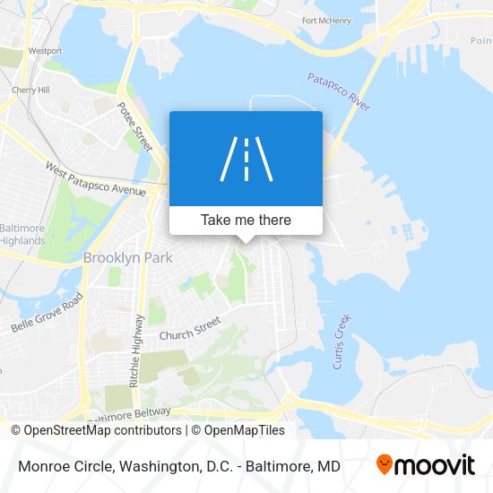 Mapa de Monroe Circle