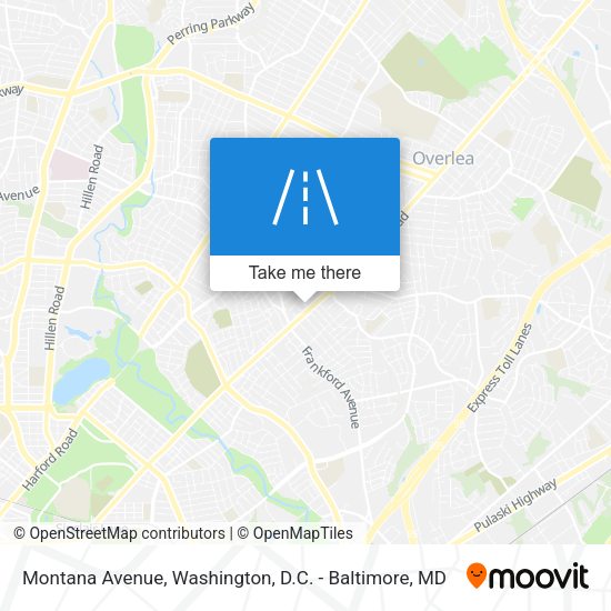 Montana Avenue map