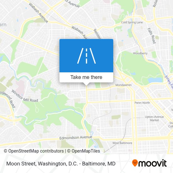 Moon Street map