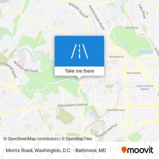Morris Road map