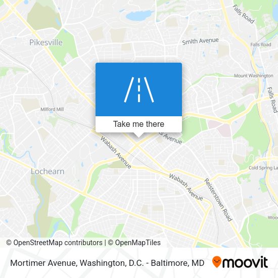 How to get to Mortimer Avenue, Baltimore by Bus or Metro?