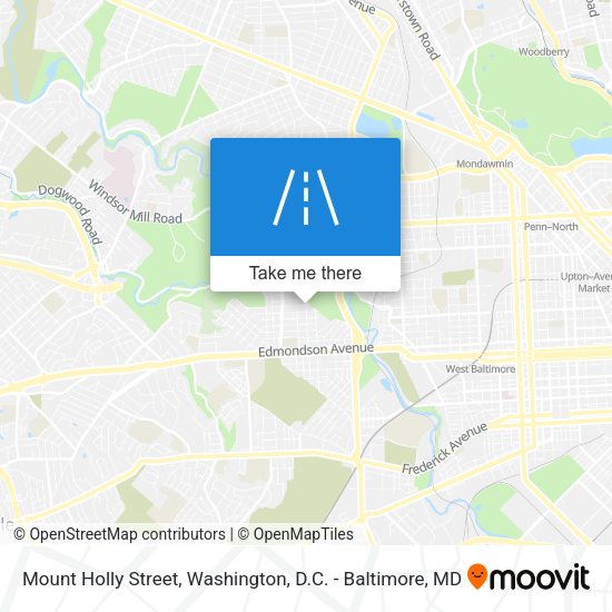Mount Holly Street map