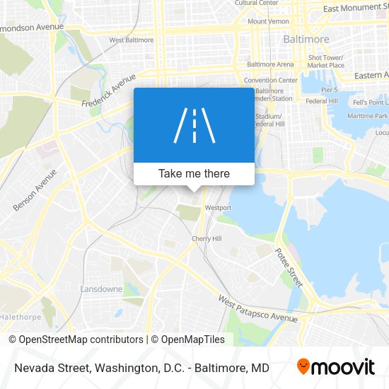 Nevada Street map