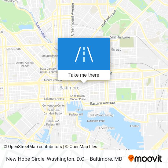 New Hope Circle map