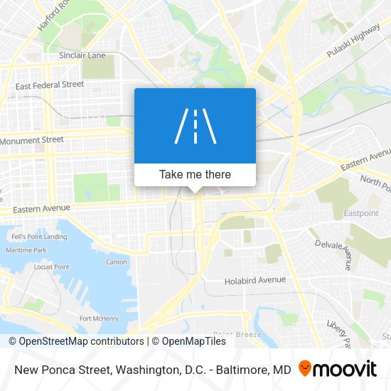 New Ponca Street map