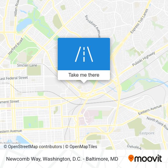 Newcomb Way map