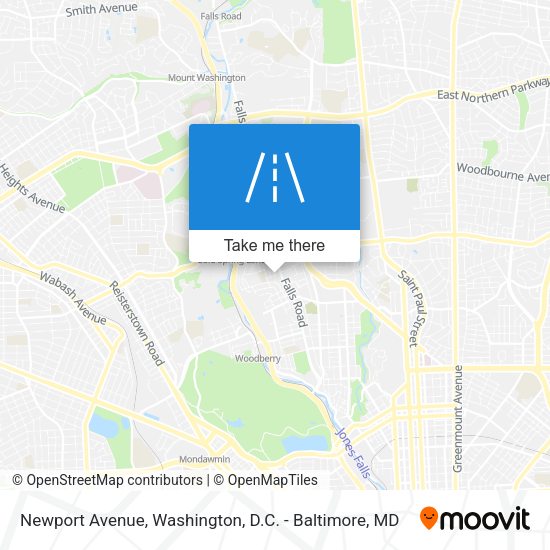 Newport Avenue map