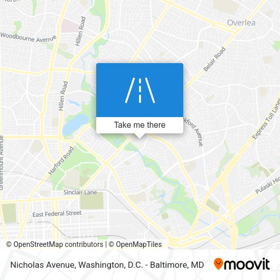 Nicholas Avenue map