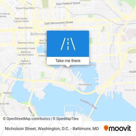 Nicholson Street map