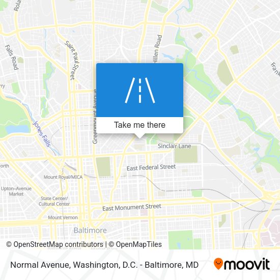 Normal Avenue map