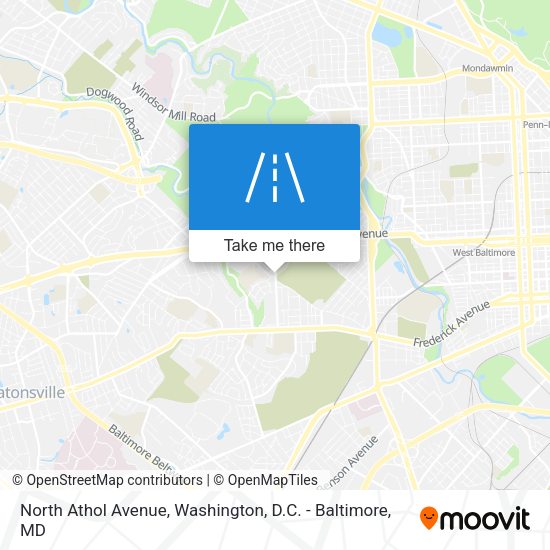 North Athol Avenue map