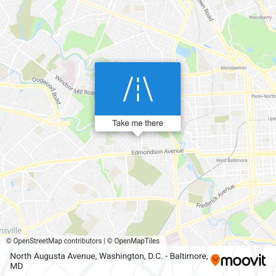 North Augusta Avenue map