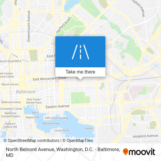 Mapa de North Belnord Avenue