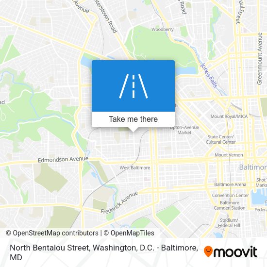 Mapa de North Bentalou Street