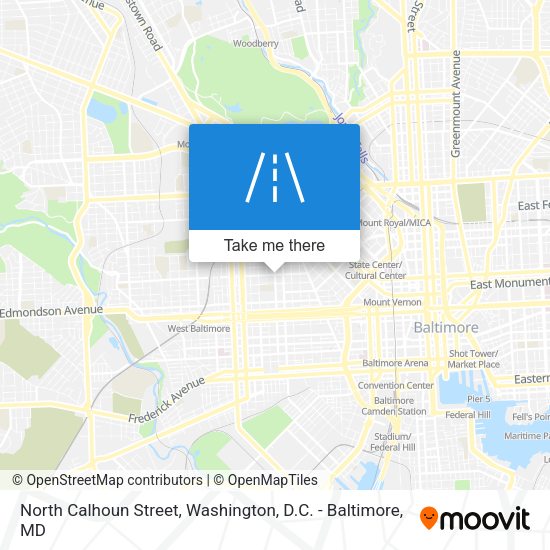 Mapa de North Calhoun Street