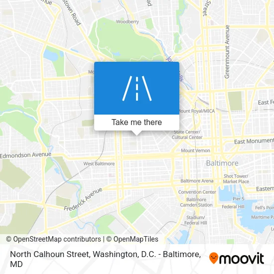 North Calhoun Street map