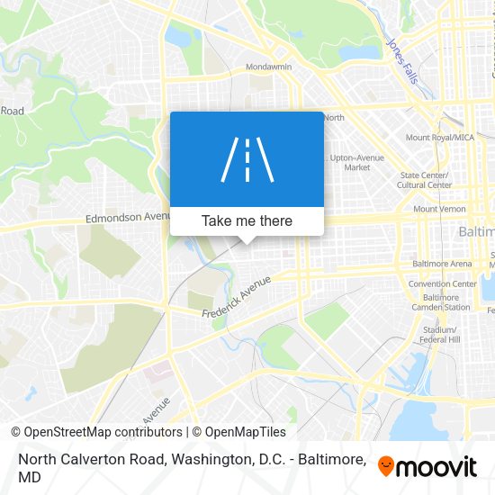 North Calverton Road map