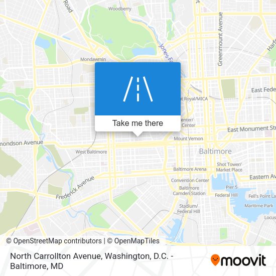 Mapa de North Carrollton Avenue