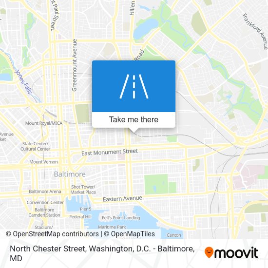 North Chester Street map
