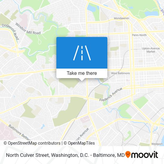 North Culver Street map
