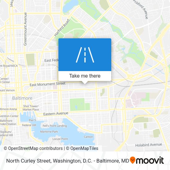 Mapa de North Curley Street