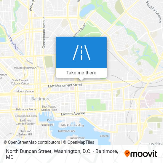 How to get to North Duncan Street, Baltimore by Bus or Light Rail?